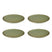 SERAX - Sergio Herman - Surface Bord 4 st. - Ø 27 cm - Camogreen
