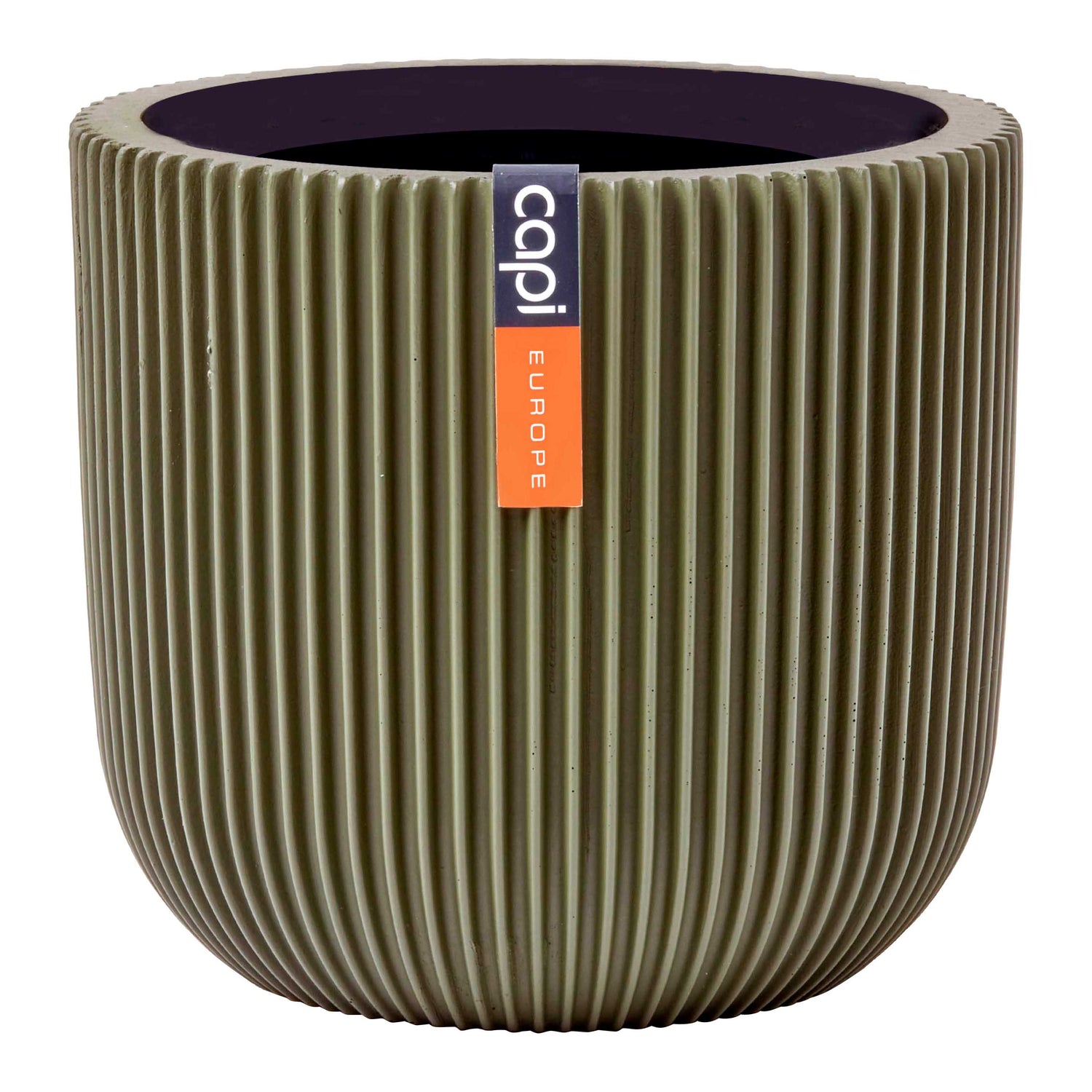 Capi Europe Groove Bloempot - Ø 23 cm - Olijfgroen