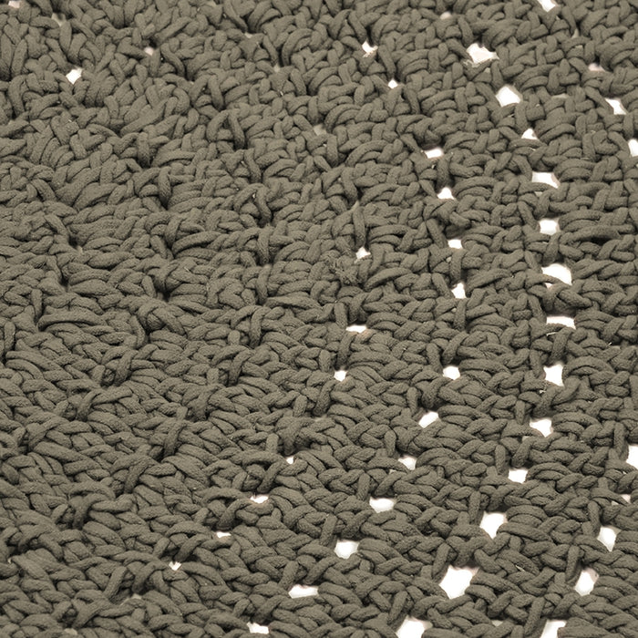 LABEL51 - Vloerkleed Knitted - Army Katoen