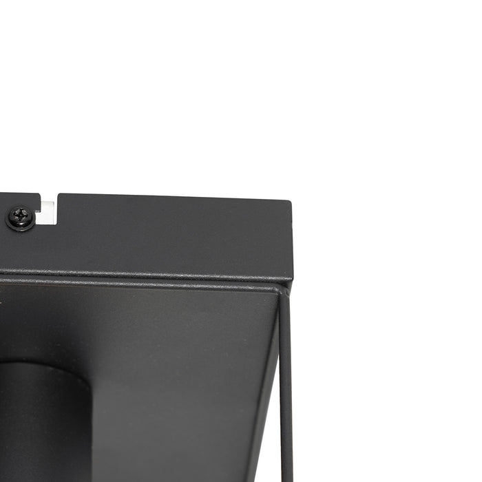 QAZQA Minimalistische plafondlamp zwart - Kodi