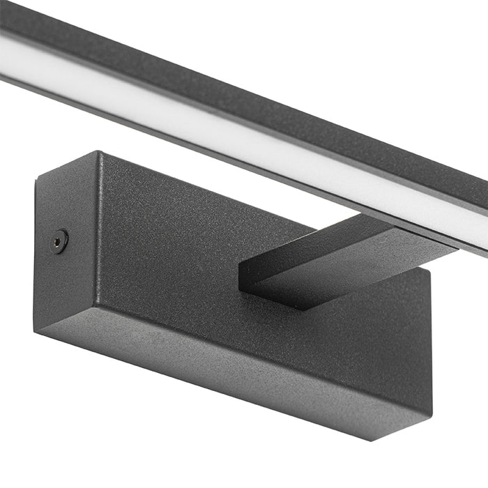 QAZQA Moderne wandlamp zwart 62 cm incl. LED IP44 - Jerre