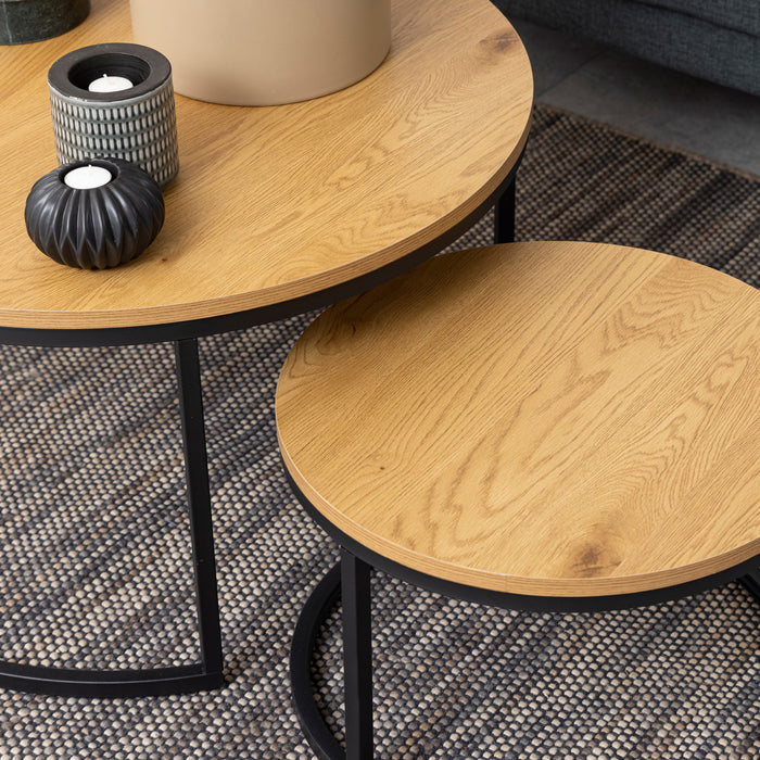 by fonQ  Lowen Salontafel Set van 2 - Bruin