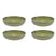 Serax Surface Diep Bord 4 st. - Ø 19 cm - Camogreen
