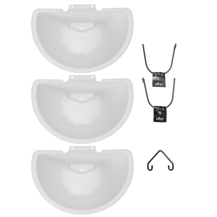 Elho Corsica Verticale Tuin 3-delig Wit