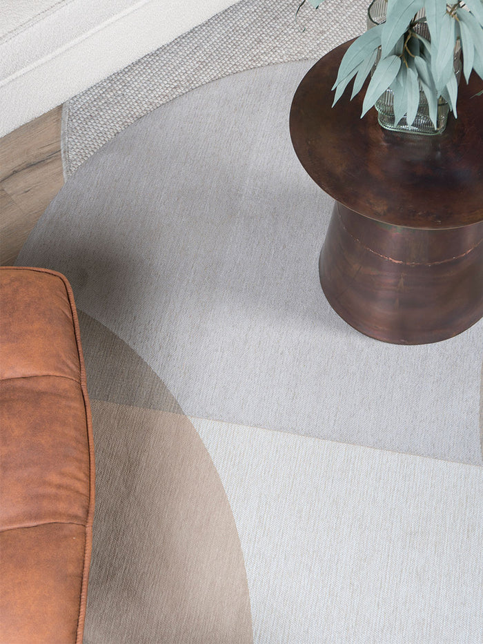Veer Carpets - Vloerkleed Eli Beige ø160 cm