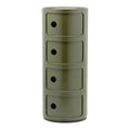 Kartell Componibili Kast Ø 32 cm - 4 Modules - Mosgroen