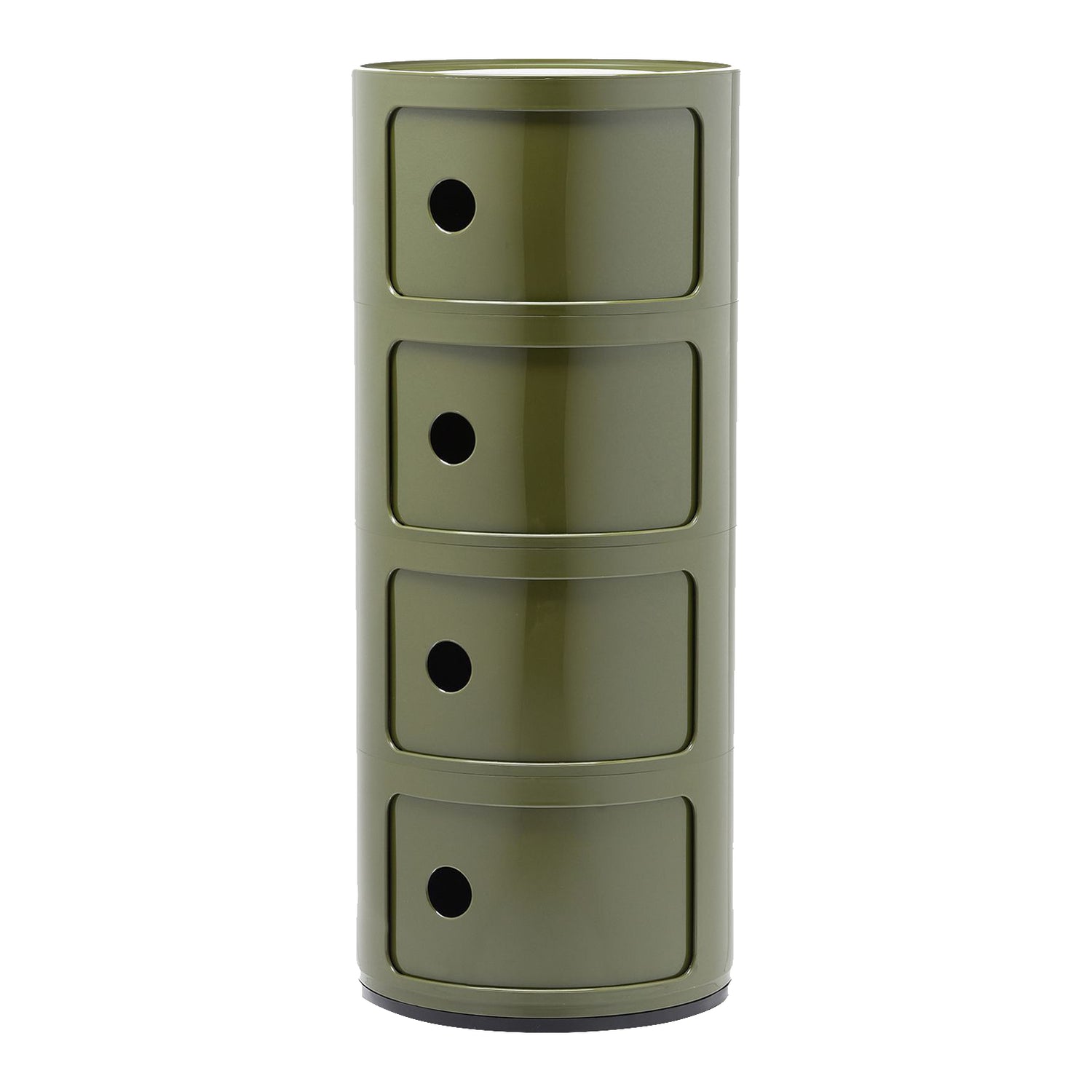 Kartell Componibili Kast Ø 32 cm - 4 Modules - Mosgroen