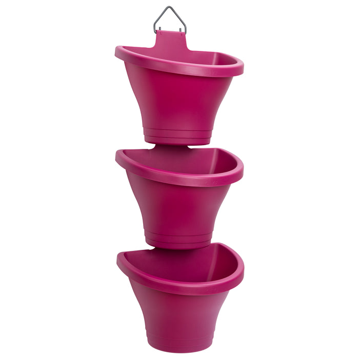 Elho Corsica Verticale Tuin 3-delig Roze