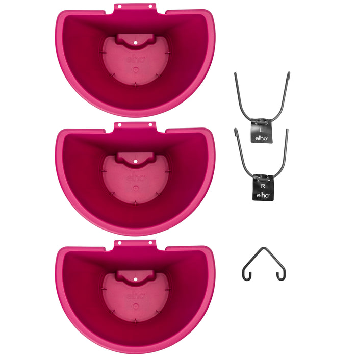 Elho Corsica Verticale Tuin 3-delig Roze