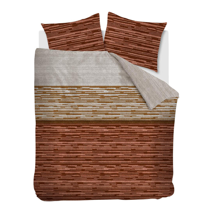 Beddinghouse Fardau Dekbedovertrek 200 x 220 cm - Terra