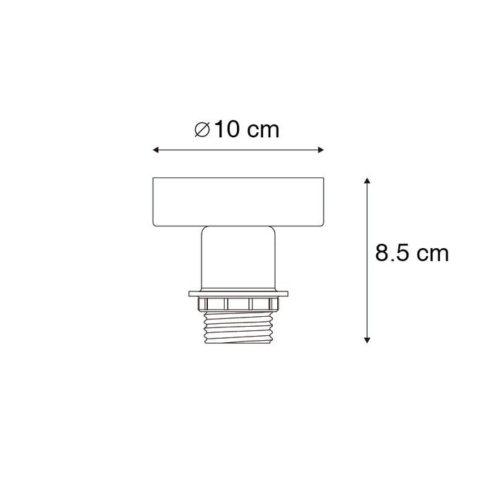 QAZQA Moderne plafondlamp wit zonder kap - Combi