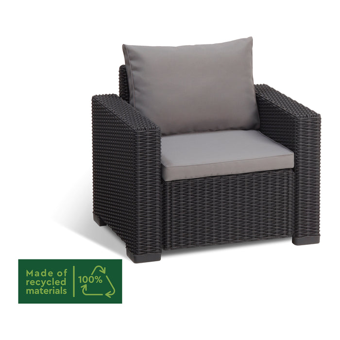 Allibert Tuinstoel California grafiet 2 st 231561