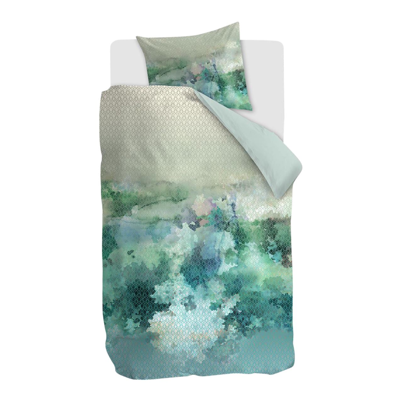 Kardol & Verstraten Metamorphose Dekbedovertrek 140 x 200/220 cm - Blauw/Groen