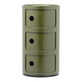 Kartell Componibili Kast Ø 32 cm - 3 Modules - Mosgroen