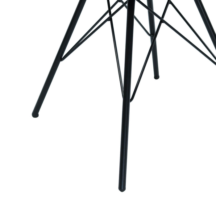 Kick kuipstoel Velvet - Donkergrijs