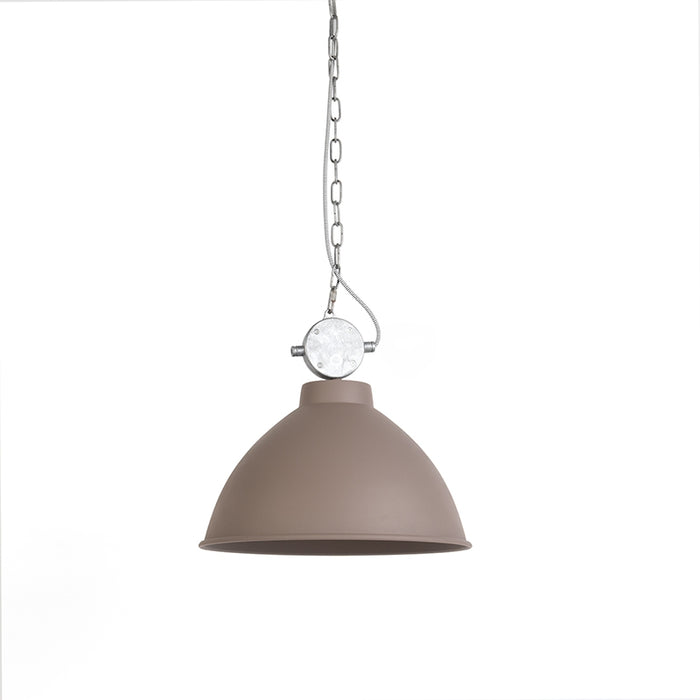 QAZQA Set van 2 industriële hanglampen bruin - Anterio 38