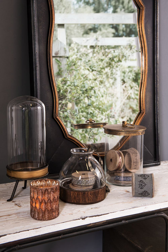 Clayre & Eef Voorraadpot Ø 15x25 cm Glas