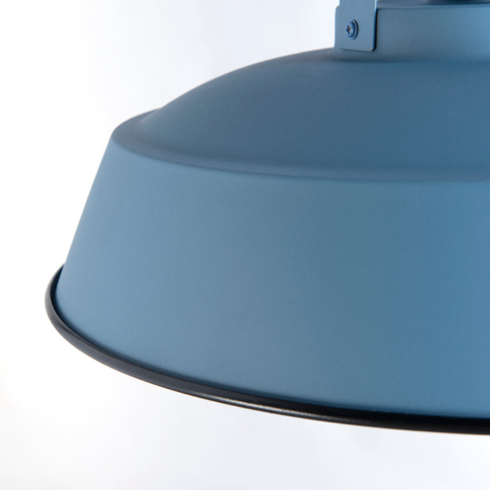 QAZQA Vintage hanglamp blauw rond 43cm - Living