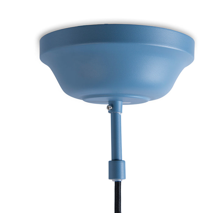 QAZQA Vintage hanglamp blauw rond 43cm - Living