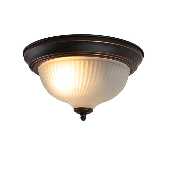 QAZQA Klassieke plafondlamp bruin opaal - Classico