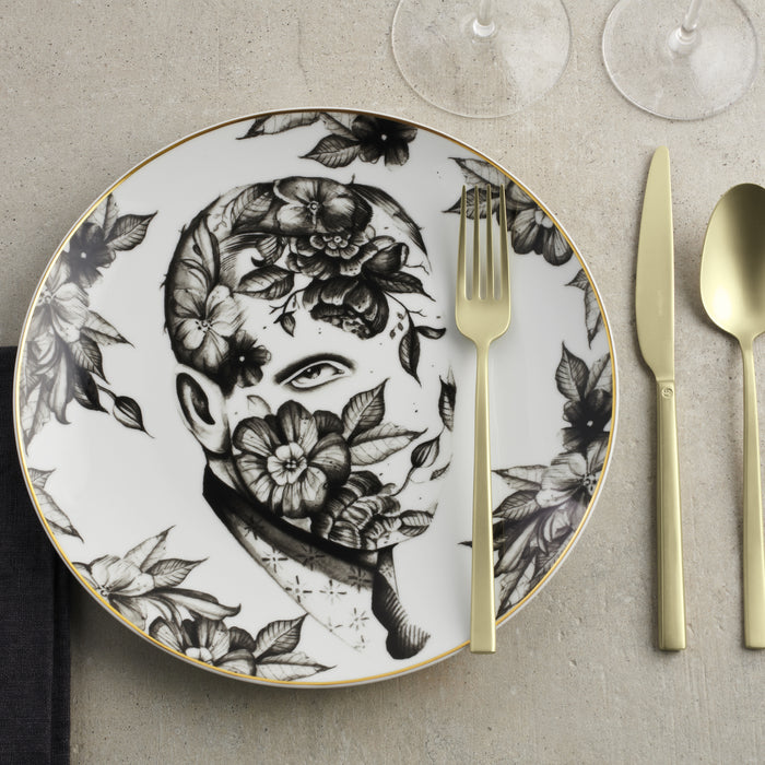 Sambonet Rock Taartvorkjes 6 st. - Antique Champagne