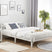 Beliani - FLORAC - Tweepersoonsbed - Wit - 140 x 200 cm - Dennenhout