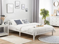 Beliani - FLORAC - Tweepersoonsbed - Wit - 140 x 200 cm - Dennenhout