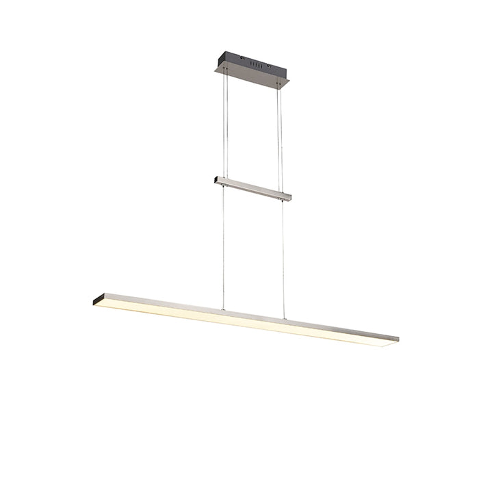 QAZQA LED Hanglamp Riley - Staal - Modern - L 1000mm