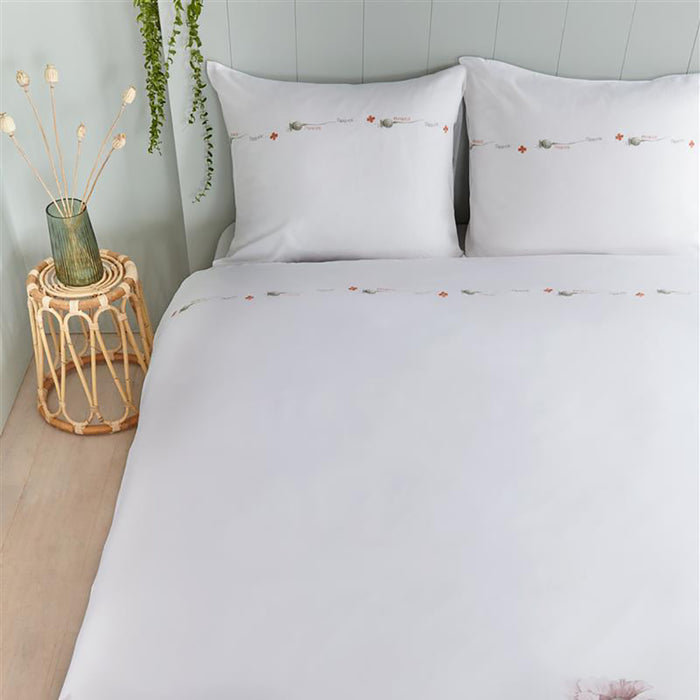 Marjolein Bastin Papaver Dekbedovertrek 140 x 200/220 cm - Rood