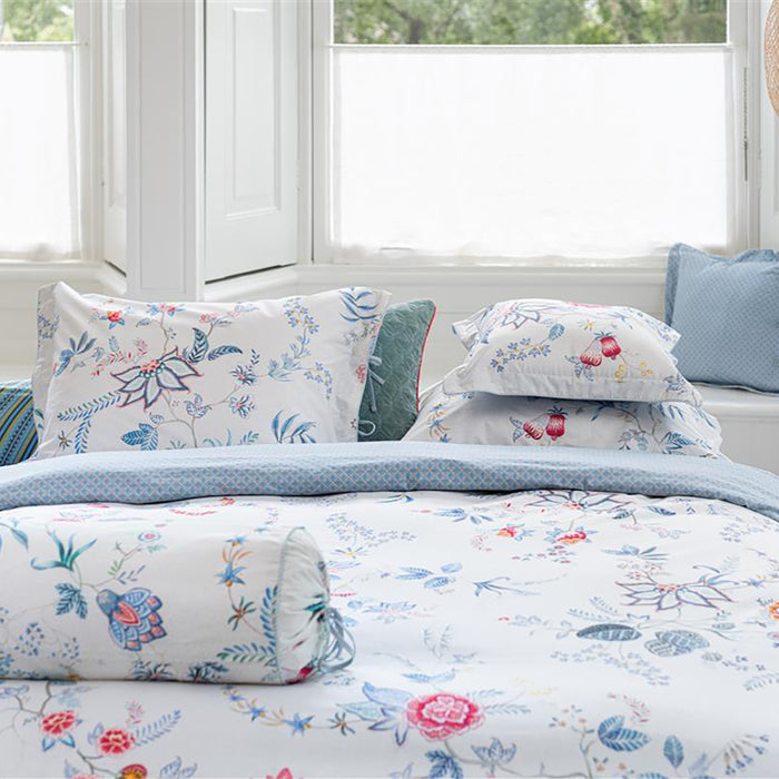 Pip Studio Flower Festival Dekbedovertrek 200 x 200/220 cm - Wit