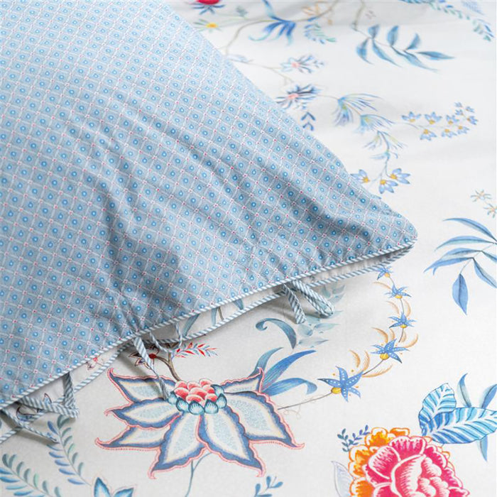 Pip Studio Flower Festival Dekbedovertrek 260 x 200/220 cm - Wit