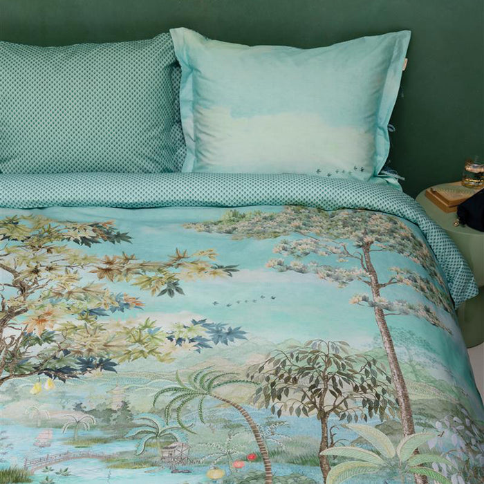 Pip Studio Paradise Dekbedovertrek 200 x 200/220 cm - Groen