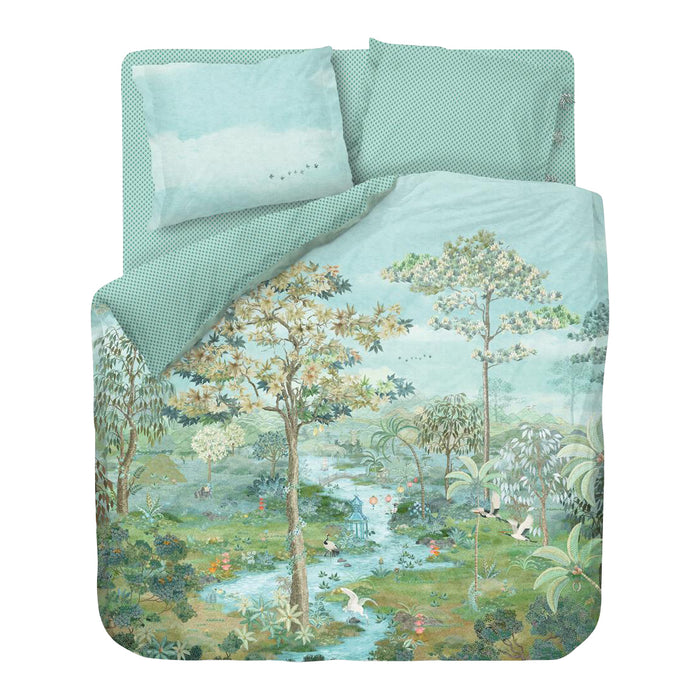 Pip Studio Paradise Dekbedovertrek 260 x 200/220 cm - Groen