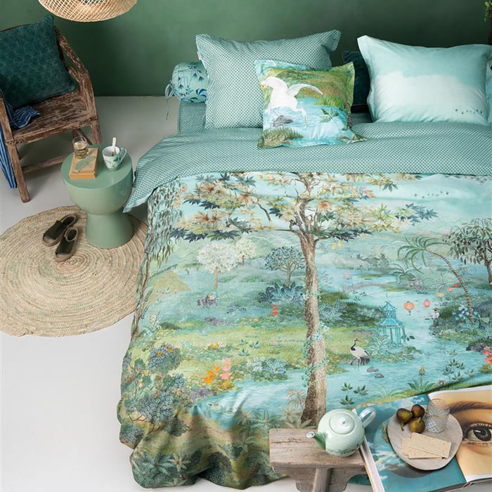 Pip Studio Paradise Dekbedovertrek 260 x 200/220 cm - Groen