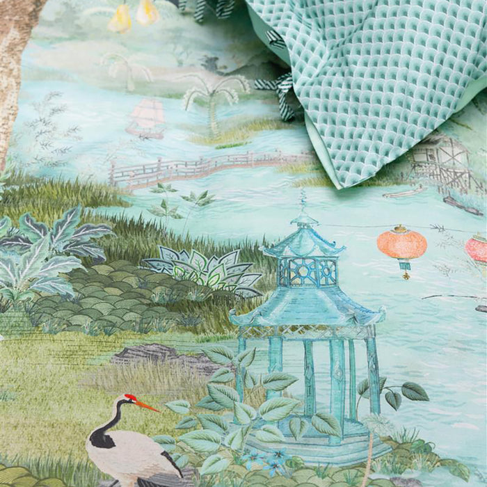 Pip Studio Paradise Dekbedovertrek 260 x 200/220 cm - Groen