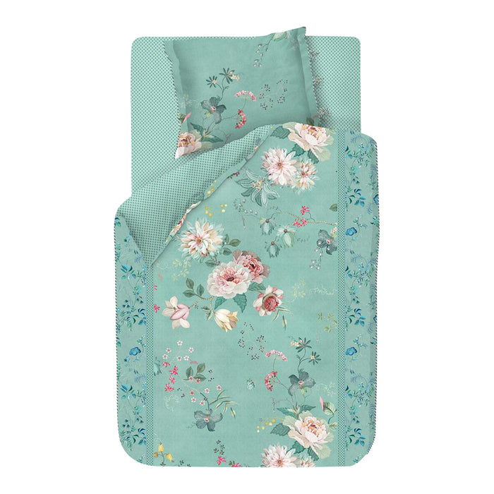 Pip Studio Tokyo Bouquet Dekbedovertrek 140 x 200/220 cm - Groen