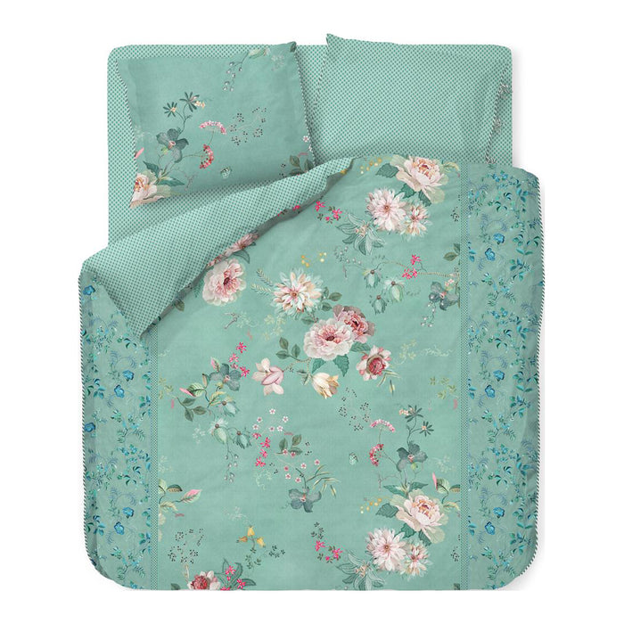 Pip Studio Tokyo Bouquet Dekbedovertrek 260 x 200/220 cm - Groen