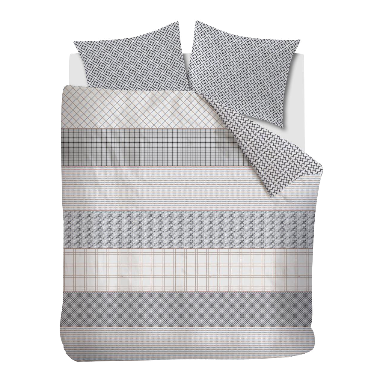 Rivièra Maison Catena Dekbedovertrek 240 x 200/220 cm - Zand