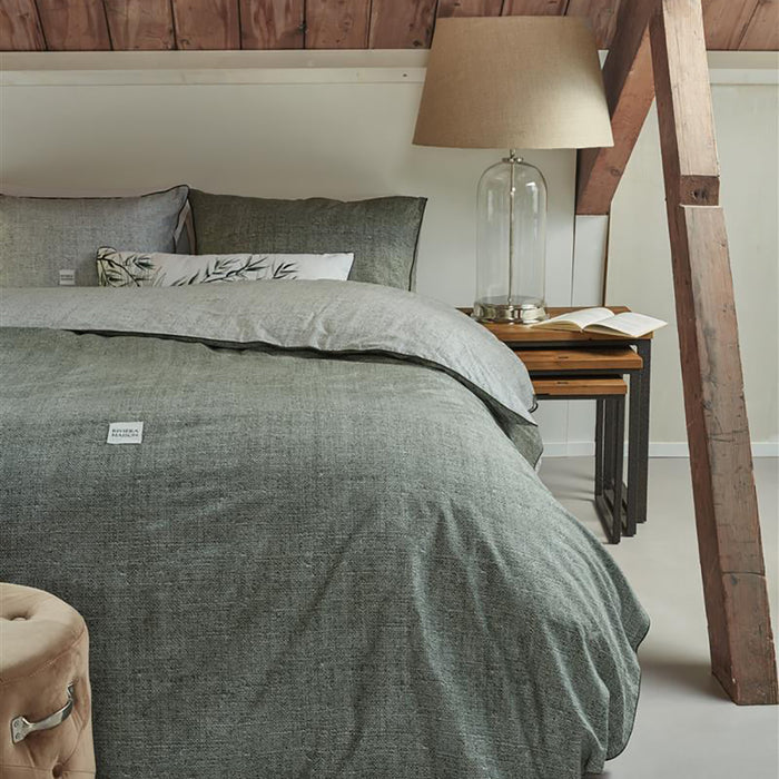 Rivièra Maison Coughton Court Dekbedovertrek 200 x 200/220 cm - Groen