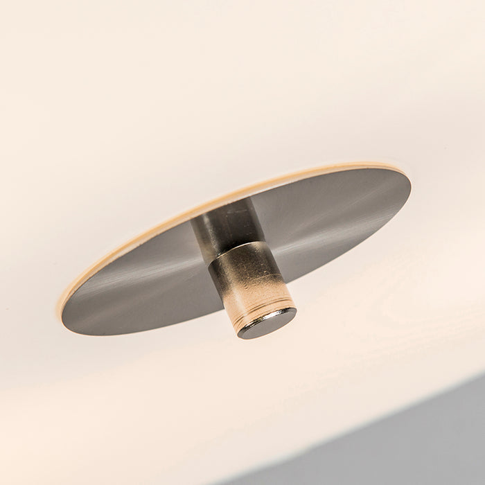 QAZQA Plafondlamp drum jute - Wit - Modern - L 500mm