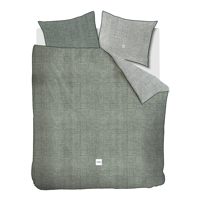Rivièra Maison Coughton Court Dekbedovertrek 240 x 200/220 cm - Groen