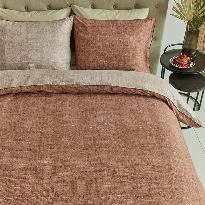 Rivièra Maison Coughton Court Dekbedovertrek 140 x 200/220 cm - Terra