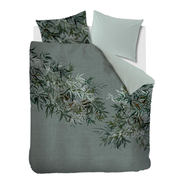 Rivièra Maison Fargesia Dekbedovertrek 200 x 200/220 cm - Groen