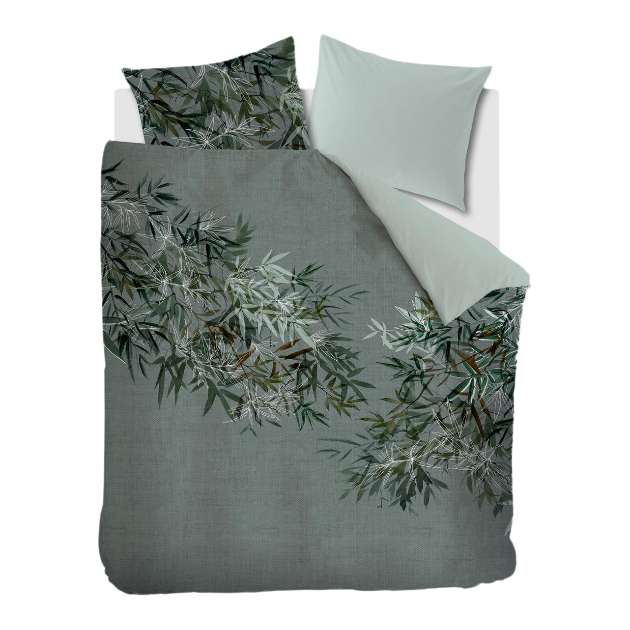 Rivièra Maison Fargesia Dekbedovertrek 200 x 200/220 cm - Groen