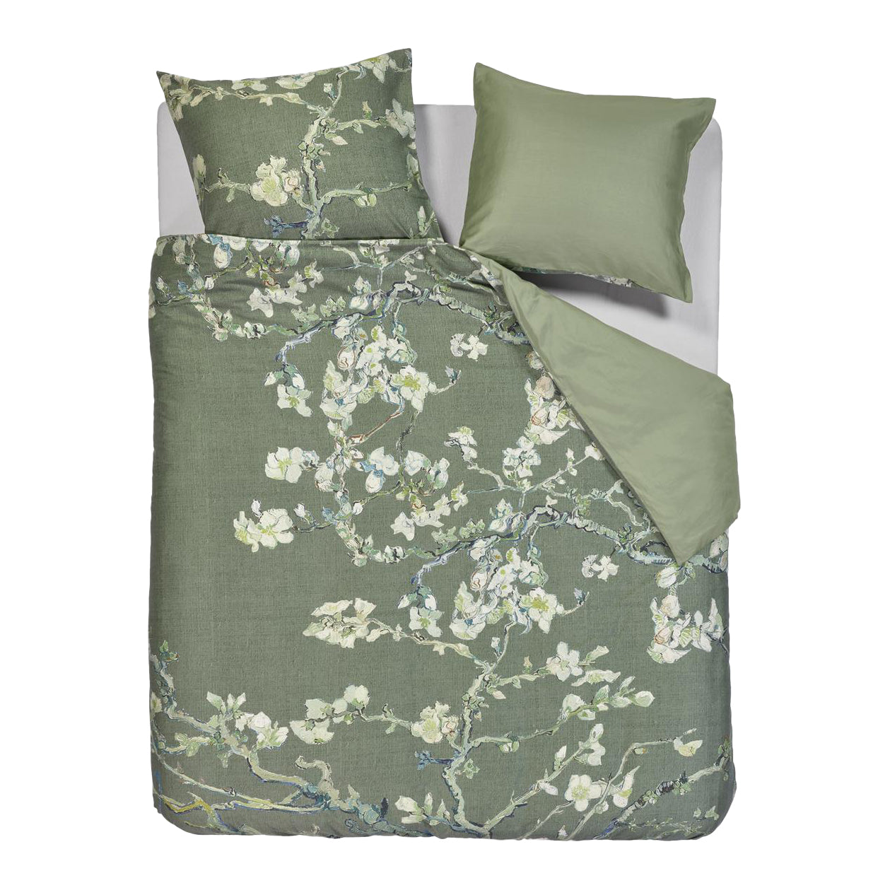 Beddinghouse x Van Gogh Museum Blossoming Dekbedovertrek 240 x 200/220 cm - Groen