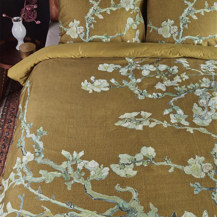 Beddinghouse x Van Gogh Museum Blossoming Dekbedovertrek 200 x 200/220 cm - Oker