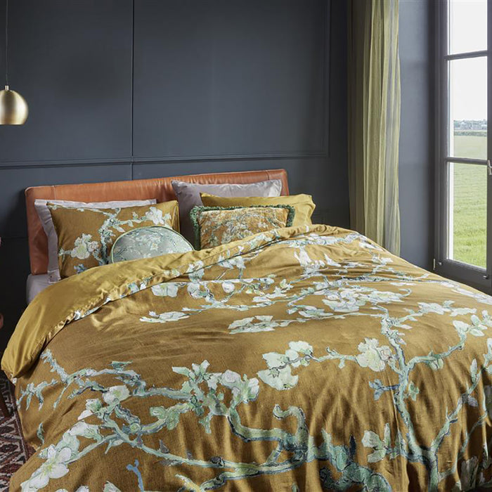 Beddinghouse x Van Gogh Museum Blossoming Dekbedovertrek 240 x 200/220 cm - Oker
