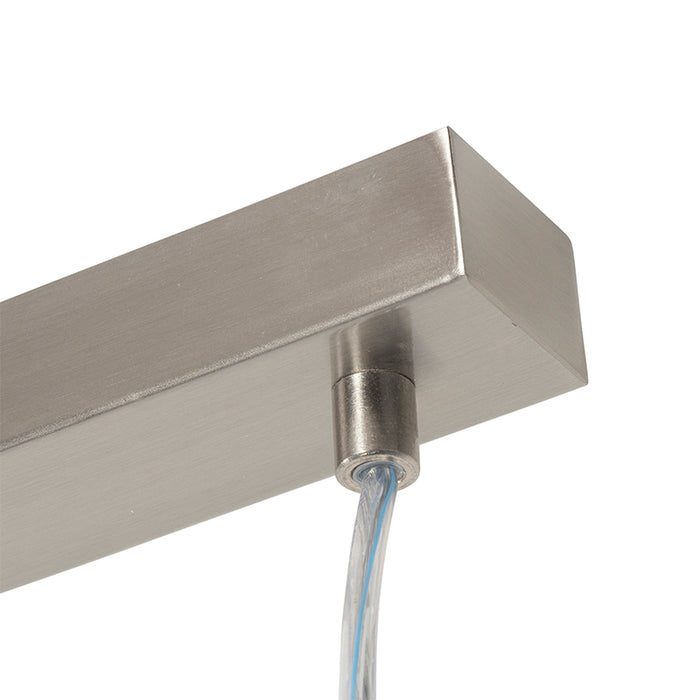 QAZQA Hanglamp eloy - Staal - Modern - L 110cm