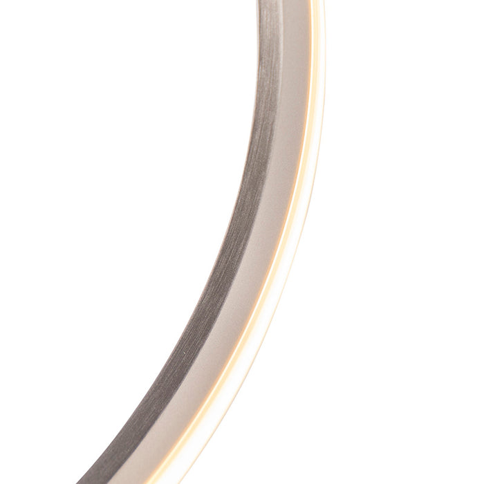 QAZQA Design plafondlamp staal dimbaar incl. LED - Viola Due