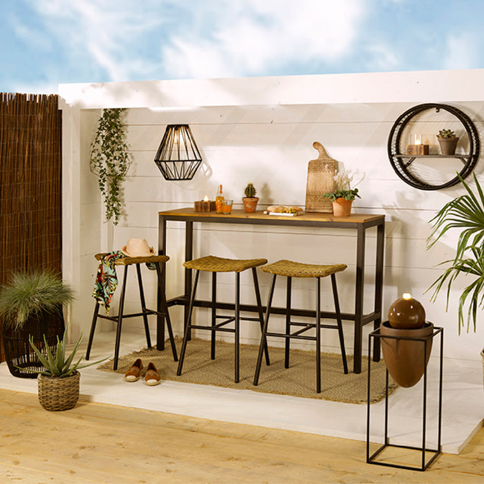 Outdoor living by Decoris Seville Bijzettafel - Zwart